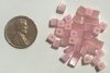 40 4mm Pink Fiber Optic Cubes